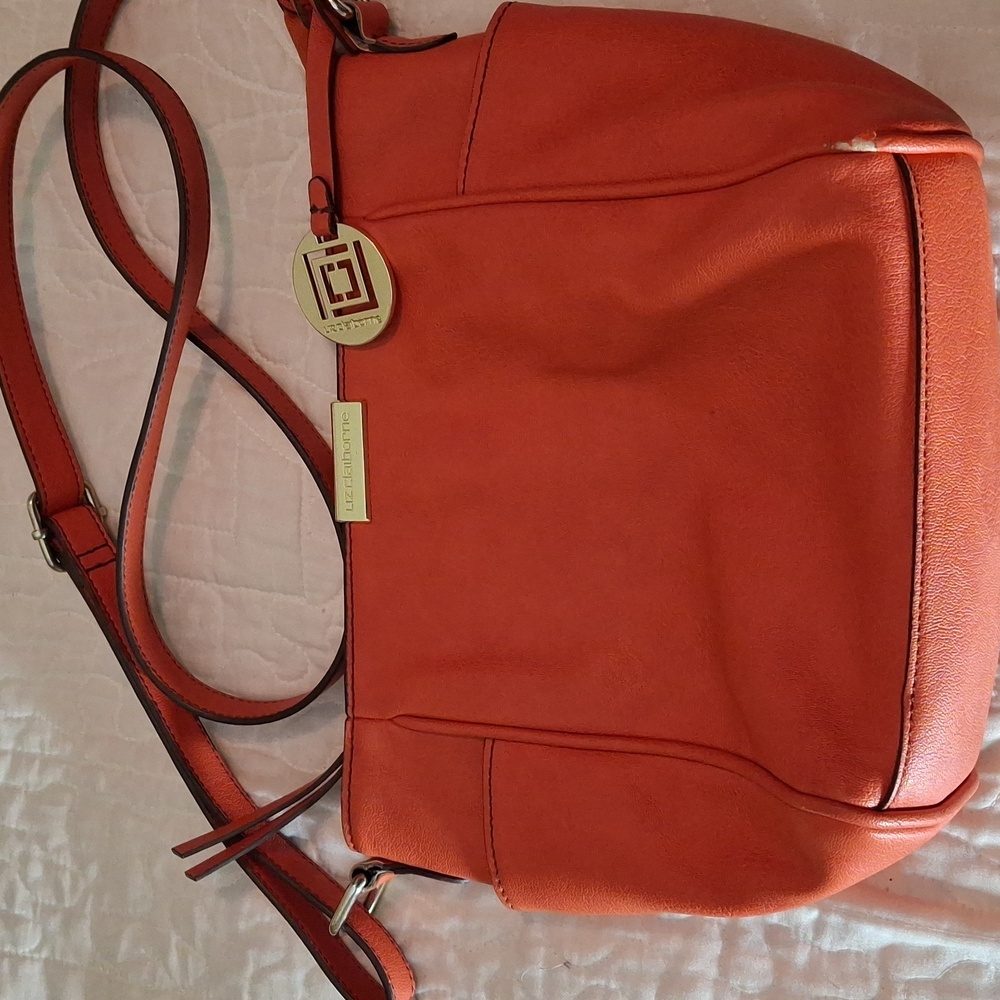 Liz Claiborne Vibrant Orange Crossbody Bag